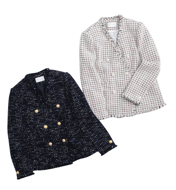 Double button Tweed Jacket