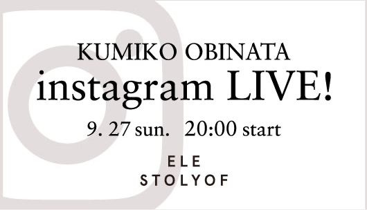 Instagram Live with KUMIKO OBINATA